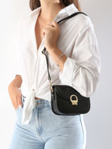 Shoulder Bag S Altair Leather Etrier Black altair EALA081S-vue-porte